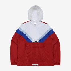 Fila V Color Coordination Point Anorak - Naisten Takit - TummanPunainen | FI-47865